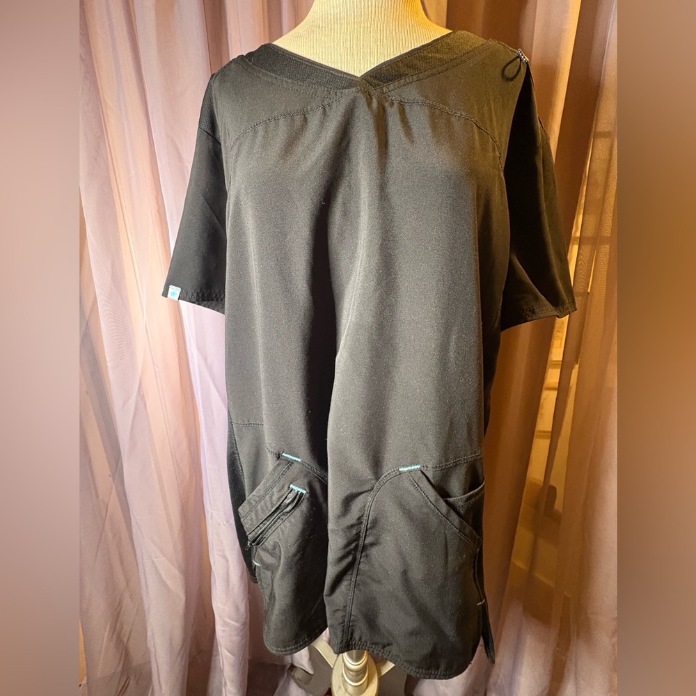 Scrubstar Purposeful Black Scrub Top – 2XL